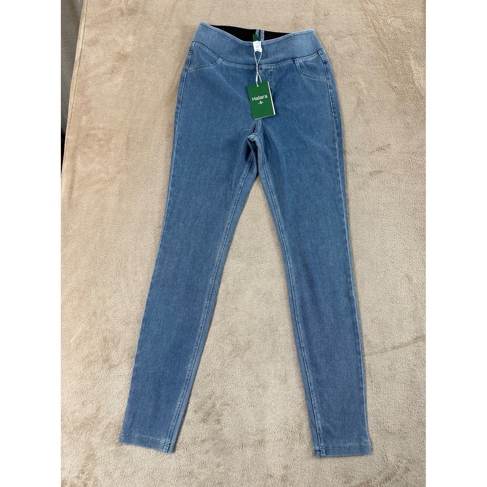 Halara Flex Pull on Jeggings Women's XS Blue Skinny Full Length‎ NEW